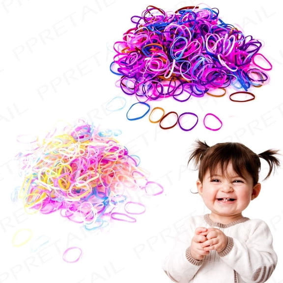 BESTYASH 2000Pcs Elastic Rubber Bands for Hair Assorted Color Durable Stretchy Hair Ties