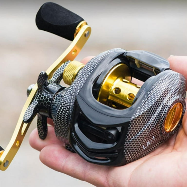 Baitcast Reel - 7:2:1 High Speed Round Baitcasting Reel, 13.3Lbs Max Drag  Fishing Reel with Powerful Handle, Inshore Saltwater Conventional Reel with