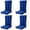 Navy Blue, variant on FOOWIN Outdoor Adirondack Chair Cushions Set of 4, Waterproof Rocking Chair Cushions with Ties and Non-Slip Bottom, Navy Blue