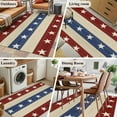 thumbnail image 6 of 4th of July Area Rugs 3x5 for Living Room, Blue Red Star Striped Independence Day Non Slip Washable Rug Runner, Low Pile Indoor Floor Carpet Mat Bathroom Rugs for Bedroom, Kids Room, 6 of 9
