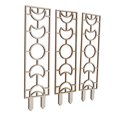 thumbnail image 2 of Paquete de 3 soportes de madera compuesta para enredaderas, 30 cm, para diseños florales únicos y modelado de plantas trepadoras geométricas, 2 of 8