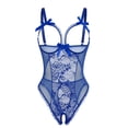 thumbnail image 2 of Sexyfree Lingerie for Women One Piece Bodysuit Sexy Lace Crotchless Lingerie Nightwear, 2 of 7