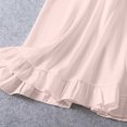 thumbnail image 7 of Lenpel Nightgown with Built in Bra for Women Lace V Neck Spaghetti Strap Sleepwear Mini Dresses Fashion Ruffle Trim House Pajama Dresses, 7 of 7