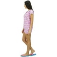 thumbnail image 2 of Bimba Women's Cotton Nightwear Button-Down Top With Shorts Cute Night Suit Set, 2 of 7