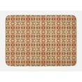 thumbnail image 1 of Tribal Bath Mat, Colorful Themed Pattern with Traditional Geometric Elements, Plush Bathroom Decor Mat with Non Slip Backing, 29.5" X 17.5", Pale Peach Multicolor, by Ambesonne, 1 of 2