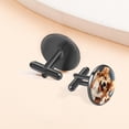 thumbnail image 6 of Corgi Dog Men's Stainless Steel Cufflinks for Formal Attire and Shirt Clip - Elegant Accessories for Business Meetings and Special Events, 6 of 6