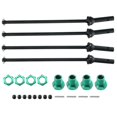 thumbnail image 1 of Eje de transmisión delantero y trasero de metal de 4 piezas CVD con rueda extendida Hex para 1/10 Arrma Kraton Outcast Upgrades Parts, verde, 1 of 5