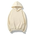 thumbnail image 3 of Men's Loose Solid Color Hoodie, 3 of 16
