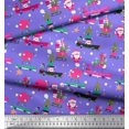 thumbnail image 3 of Soimoi Poly Georgette Fabric Gift Box,Car & Santa Christmas Print Sewing Fabric Yard 52 Inch Wide, 3 of 3
