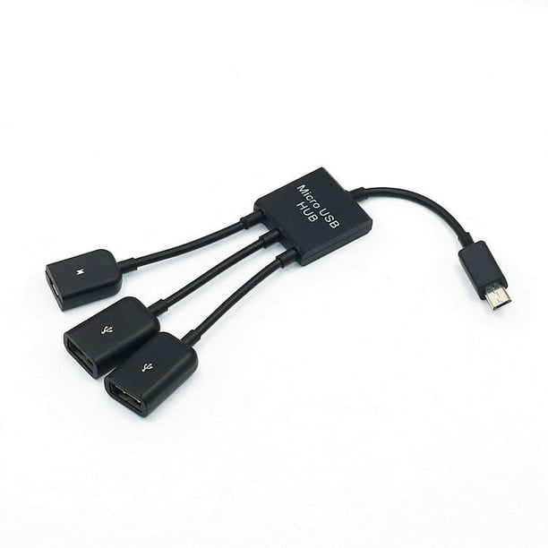 3 in 1 Micro USB OTG Cable Data Transfer Micro USB Male to Female Adapter Game Mouse Keyboard Cable - Walmart.com