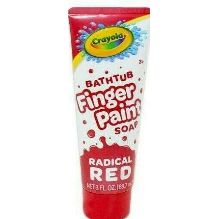 Crayola Bath Tub Finger Paint, Red, 3 fl oz 