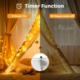 thumbnail image 2 of Fairy Lights btfarm, paquete de 10 unidades, funciona con pilas, 3 m, impermeables, 2 of 7