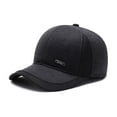 thumbnail image 1 of 1pc Men Winter Baseball With Ear Flaps Warm Cotton Daily Hat, 1 of 9