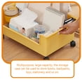 thumbnail image 2 of Caja de almacenamiento de plástico con ruedas para debajo del escritorio, ideal para estudiantes o para el dormitorio., 2 of 7