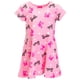 thumbnail image 1 of Vestido de skater para niñas pequeñas, de felpa francesa, rosa, 6-6X, 1 of 5