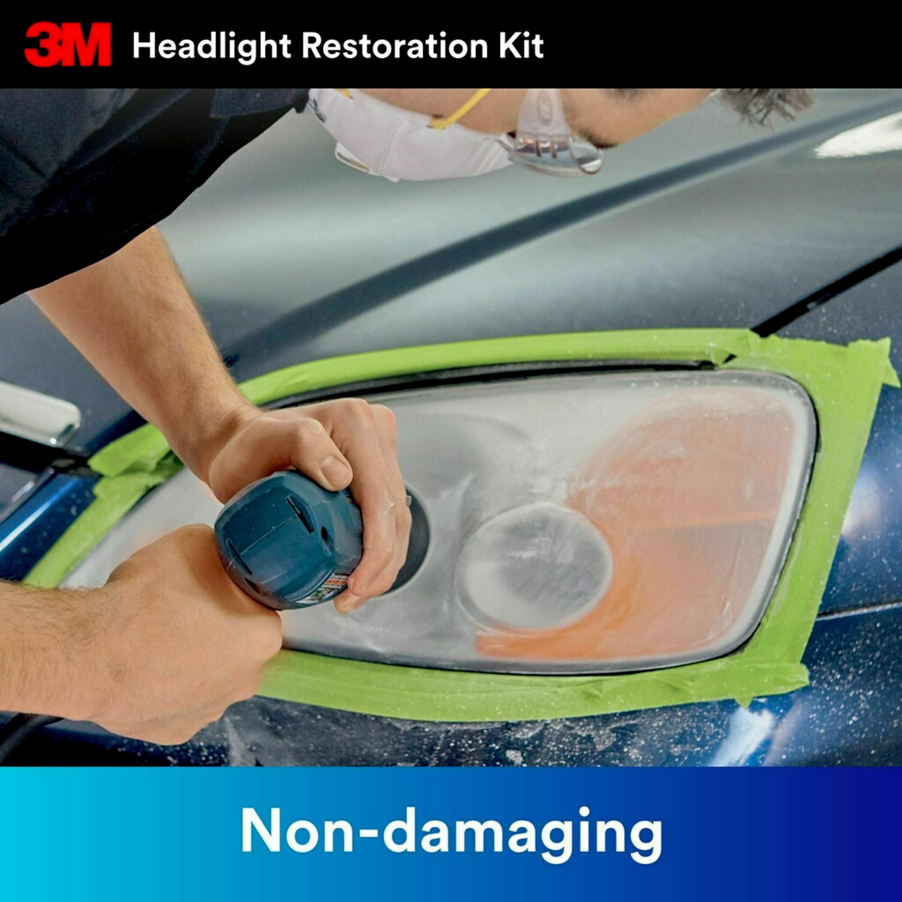  3M Auto Restore and Protect Headlight Restoration Kit, Clearer  Headlights in 2 Easy Steps, 39194, No Tools Required, GRAY,RED : Automotive