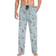 thumbnail image 4 of HPINK-T Men's Pajama Pants Super Soft Cute Sea Otters Sleep Lounge Pants Pjs Bottoms with Pockets, 4 of 7