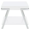 thumbnail image 6 of Marcia Rectangular Side End Table White High Gloss, 6 of 9