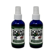 Scent Bomb Green Bomb Air Freshener 4 oz Spray 2-Pack, Long-Lasting Odor Eliminator for Home & Car, Effective Deodorizer Spray for Kitchen, Bathroom, Fresh Room Spray & Smell Neutralizer