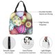 thumbnail image 4 of Fotbe Colorful Easter Eggs Bolsa Térmica con Estampado y Forro de Aluminio Grueso Bolsa de Almuerzo con Bolsillo Frontal para Hombres y Mujeres, Ideal para Trabajo, Escuela, 4 of 8