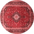thumbnail image 1 of Ahgly Company Indoor Round Medallion Red Traditional Area Rugs, 8' Round, 1 of 4