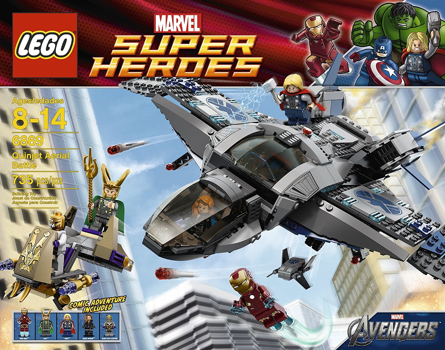 LEGO Marvel Super Heroes Quinjet Aerial Battle Play Set