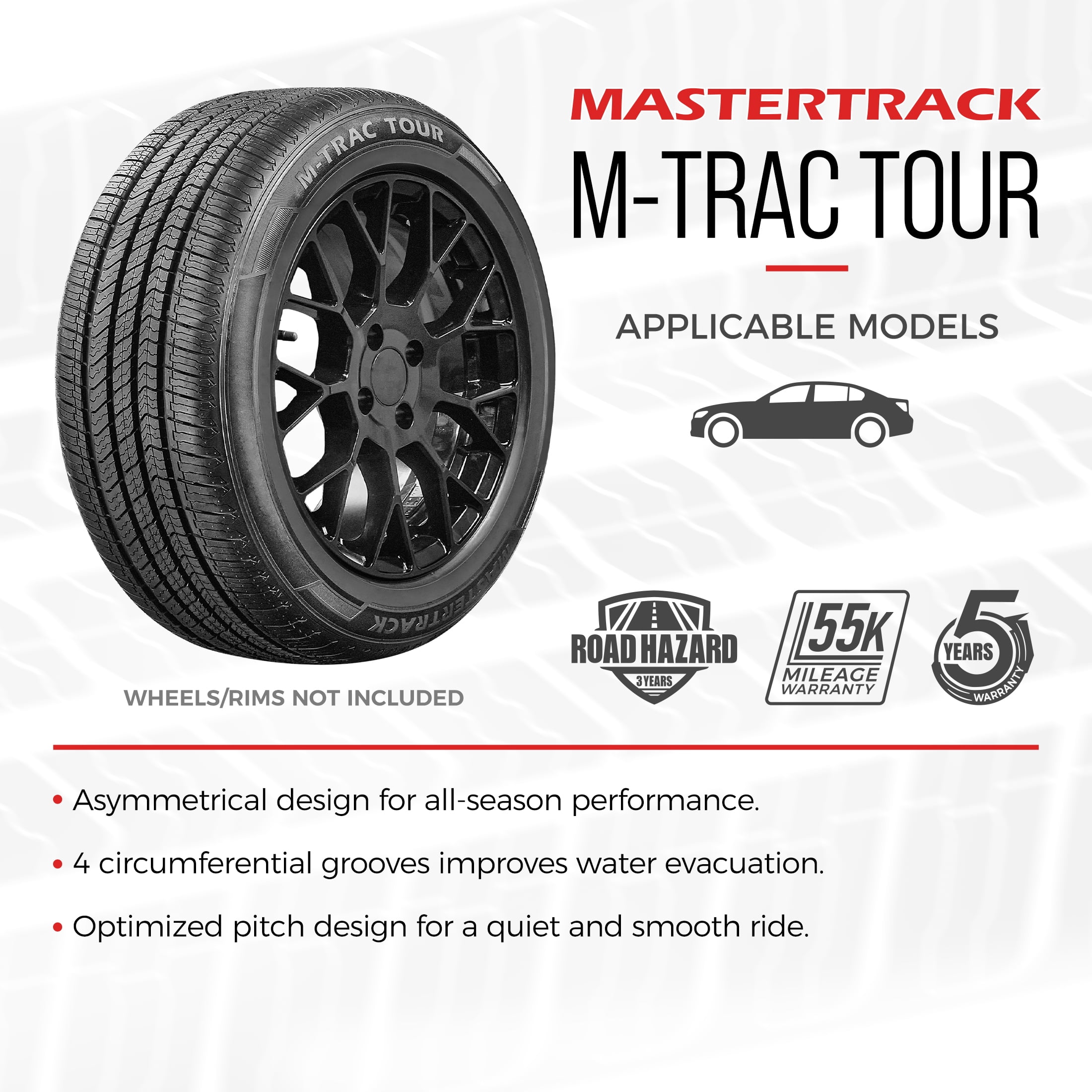 Mastertrack M-TRAC TOUR All Season 195/60R15 88H Passenger Car Tire 195/60/15 (No Rim)