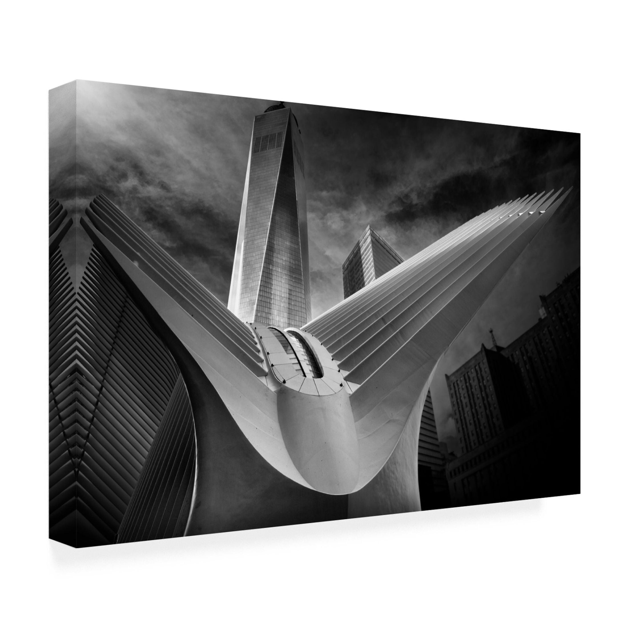 Canvas Wall Art - Alessio Forlano 'Oculus 01' Wall Art for Living Room, Bedroom, or Office Décor by Trademark Fine Art - 32 x 22 Inches