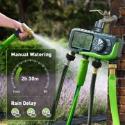 RainPoint Garden Hose Timer, 4 Outlets Water Timer Programmable Sprinkler Timed Watering Controller System Faucet Timer for Lawn Yard