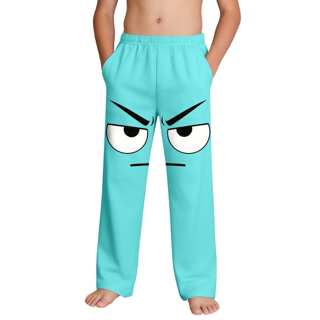 Casual Beach Pants for Women with Pockets Printed Drawstring 100%Polyester 1 Pc