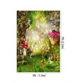 thumbnail image 3 of GreenDecor 5X7ft Fairy Tale Forest Mushroom Newborn Photography Background Photo Studio Backdrop, 3 of 5