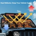 thumbnail image 5 of Uorisanigo Windshield Sun Shade Compatible with Jeep Wrangler TJ JK JL & Gladiator JT 2/4 Door, Dachshund Family Driving Shade Heat Shield Blocks UV Rays, Sunshade Windshield Shield Protection, 5 of 7