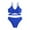 Blue, variant on Girls Bikini Sets Fashion Swim Crop Top with Bottom Summer Vacation Beach 2 Piece Bathing Suits for Girls Size 3-14