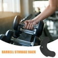 thumbnail image 3 of Raindrops 8 Pairs Dumbbell Shake Proof Pad Rubber Absorbing Nonslip for Fitness Equipment Black, 3 of 8