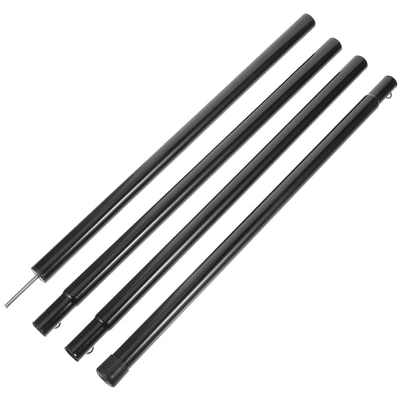 Raindrops Camping Tent Poles 4Pcs Sturdy Iron Tarp Rods for Outdoor Camping Hiking Gear Accessories