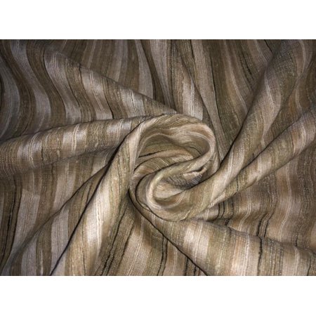 TUSSAR SILK FABRIC WITH SILK STRIPES 44" WIDE [6957/15619/15620]