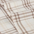 thumbnail image 6 of Superior Plaid Flannel Cotton Pillowcases, Set of 2, King, Beige, 6 of 10