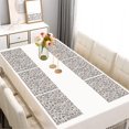 thumbnail image 2 of White Pioneer Flower and Paisley Pattern Summer Placemats Table Placemats Set Of 6-Linen Kitchen Washable Placemats Table Mats 11.8"x17.7" Non-Slip Heat Resistant, 2 of 5