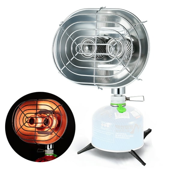 Universidad Calentador de doble cabeza para exteriores, estufa de calefacción portátil de rayos infr BRS Universidad
