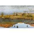 thumbnail image 2 of Paulson, Don 14x11 Gold Ornate Wood Framed with Double Matting Museum Art Print Titled - Canada, BC, Mount Robson PP Lake and fog, 2 of 4