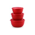 thumbnail image 4 of SOPLOLIVEWARE Tulip Storage Containers Microwave Safe Leak Proof Store Serve 3 Stainless Steel Containers with BPA Free Airtight Lid 500ml 800ml 1250 Red, 4 of 5