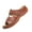 O-Brown, variant on Slope Heel Thick Sole Sandals Women Flip Flop Hollow Slippers for Women's Heels Sandals for Women Large Casual Pedal Sewn Womens Beach Sandals Slope Heel Stripe Cool Slippers