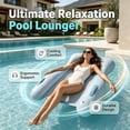 thumbnail image 6 of XIANXIAN Inflatable Pool Lounge Floats Adult, Large Swimming Pool Sofa Floaties, Beach Tanning Recliner Floating Mesh Chair, Blow Up Lake River Floaty Tube -Large, 6 of 9