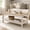 Natural Oak, variant on Easy4Home Coffee Table with Open Storage Shelf,2-Tier Rustic Farmhouse Center Table for Living Room, Dark Walnut