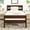 Espresso, variant on Noble House 79" Twin Bed, Solid Rubber Wood Frame with Headboard and Footboard, Minimalist Bedroom, Grey