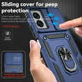 thumbnail image 4 of for Motorola Moto G Power 5G 2024 Case with Slide Camera Cover HD Screen Protector [Military Grade Drop Tested] Magnetic Ring Holder Kickstand Protective Phone Case for Moto G Power 5G 2024, Navy Blue, 4 of 17