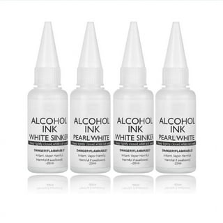 White Alcohol Ink for Resin, Alcohol Ink White Blanco Color 4-Ounce for  Epoxy Resin, Tumblers, Resin Art, Alcohol Ink Paper, White Pigment Ink, 3