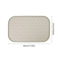 thumbnail image 3 of Pet Feeding Food Mat with Raised Edge, Rectangular Silicone Anti-Slip Waterproof Pet Bowl Mat Placemat for Dog and Cat (Khaki), 3 of 6