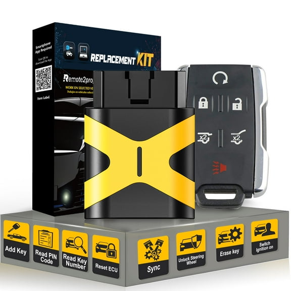 Simple Key DIY Programming Keyless Entry Remote Control Replacement for GMC and Chevy with FCC: M3N-32337100