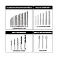 thumbnail image 3 of Juego De Brocas Multiuso Con Caja De Herramientas 111 Pzs. Negro, 3 of 5